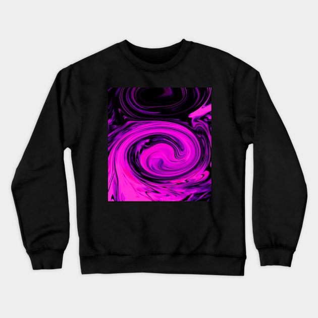 Magenta Swirls Crewneck Sweatshirt by Basicallyimbored